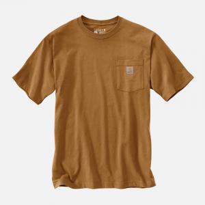 (K87) 워크 포켓 반팔티 CARHARTT BROWN
